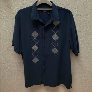 Nat Nast Luxury Originals American Fit Short Sleeve Button Down Shirt